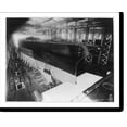 thumbnail image 2 of Historic Framed Print, U.S. WASHINGTON [under construction]. Side view of bow, 17-7/8" x 21-7/8", 2 of 9