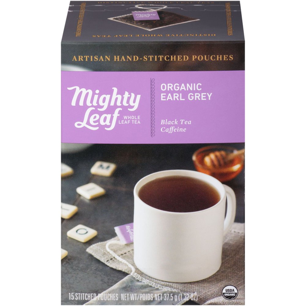 Mighty Leaf Tea Organic Earl Grey, Black Tea, 15 Tea Bags