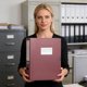 thumbnail image 4 of File Box Thickened Polypropylene Office Supplies Foldable A4 Retros-Style Document Box Plastic File Storage Box, 4 of 6