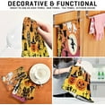 thumbnail image 6 of Dreamtimes Halloween Woods Spooky Tree Pumpkins Kitchen Dish Towel Set,Drying Kitchen Towels Tea Towels Gift Set for Drying Cleaning Cooking Baking 6Pcs, 6 of 6
