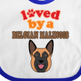 thumbnail image 4 of Inktastic Belgian Malinois Dog Boys or Girls Baby Bib, 4 of 4
