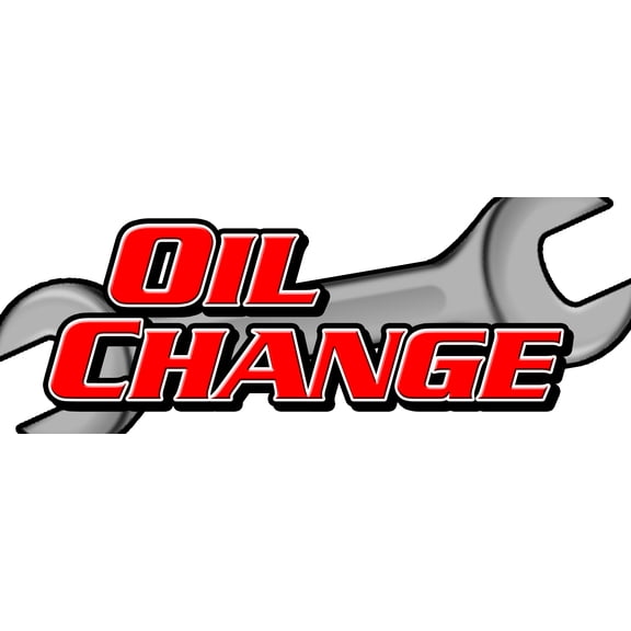 48" OIL CHANGE DECAL sticker car transmission engine auto repair
