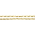 thumbnail image 5 of Floreo 10k Yellow Gold 4mm Hollow Cuban Curb Link Bracelet - 7 Inch, 5 of 6