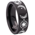 thumbnail image 6 of Triple Moon Tungsten Carbide Ring, 6 of 9