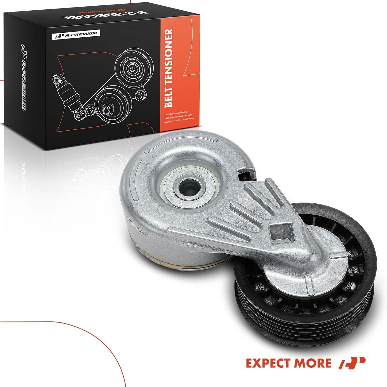 A-Premium Belt Tensioner Assembly Compatible with Ford Ranger Explorer 1993-2000 Aerostar 1996-1997 Mercury Mountaineer 1998-1999 V6 4.0L