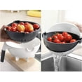 thumbnail image 5 of 2 in 1 Vegetable Fruit Washing Rotating Colander Drain Basket With Handle  Colander for Kitchen  Kitchen Accessories  Kitchen Gadget  Fruit Vegetable Cleaning Gadgets, 5 of 5