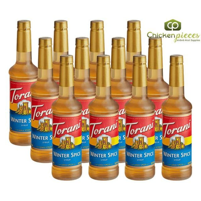 Torani Winter Spice Flavoring Syrup – Warm Cinnamon, Clove & Ginger Holiday Base, 750 mL (25.36 oz) Shatter-Resistant Plastic Bottle