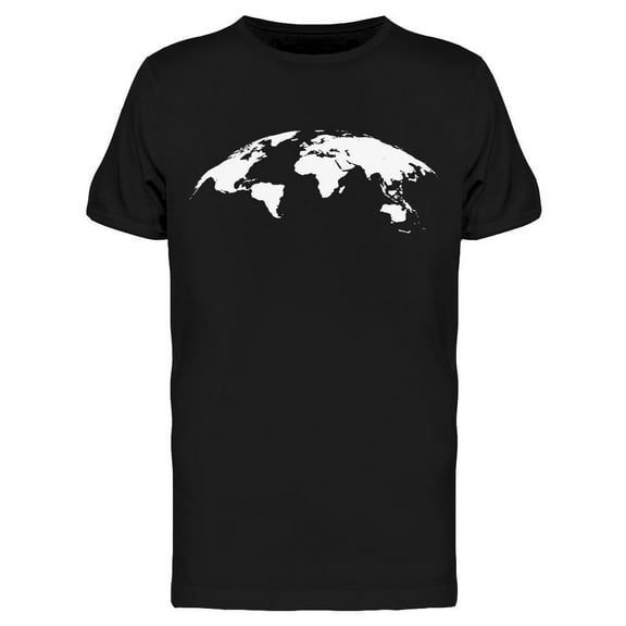 Global World Map T-Shirt Men -Image by Shutterstock, Male Medium