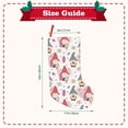 thumbnail image 3 of Wukai Gnome With Love Letter Print Christmas Stockings 18" Christmas Stocking Snowman Burlap Plaid Xmas Stocking Holiday Christmas Decoration Gifts for Family Kids, 3 of 7