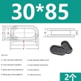 thumbnail image 2 of 2pieces Black Oval Guard Coil 30mmx65mm, 2 of 5