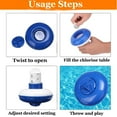 thumbnail image 3 of Distributeur Flottant de Comprimés pour Spa, Distributeur de Chlore Flottant pour Piscine, Support de Produits Chimiques, Fond Rétractable, 3 of 7