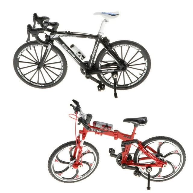 2 Unids / Set De Modelo Creativo De De Montaña De Metal, Decoración Para , Regalos Coleccionables Para De La Biciclet