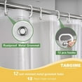 thumbnail image 2 of Shower Curtain Liner Clear W/6 Rustfree Grommets & 6 Hooks, 36"x72" Stall 10G PEVA Narrow Size Waterproof Bathroom Shower Liner, Frosted Sytle, 2 of 9