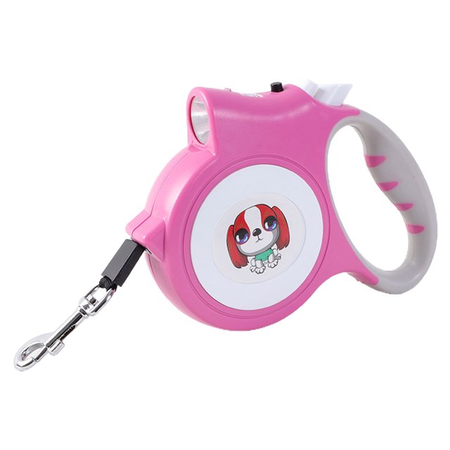 CSChome Pet Leash Pet Leash LED Cartoon Pattern Puppy Walking Leash Dog Walking