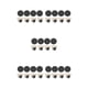 thumbnail image 3 of Inteprter 4 piezas muebles ruedas cubo de basura cajas de almacenamiento rueda accesorio blanco Type2 NO2, 3 of 6