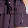 thumbnail image 7 of Men's Casual Athletic Running Solid Color Shorts, Quick Dry Gym Workout Elastic Waist Shorts with Pockets, 7 of 7