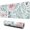 Purple Flowers With, variant on Pink Watercolor Flowers  desk Mouse Padwaterproofwashable for Office Home Work Gaminggaming Mouse PadRubber Base Mousepad with Stitched Edges 31.5x11.8inches