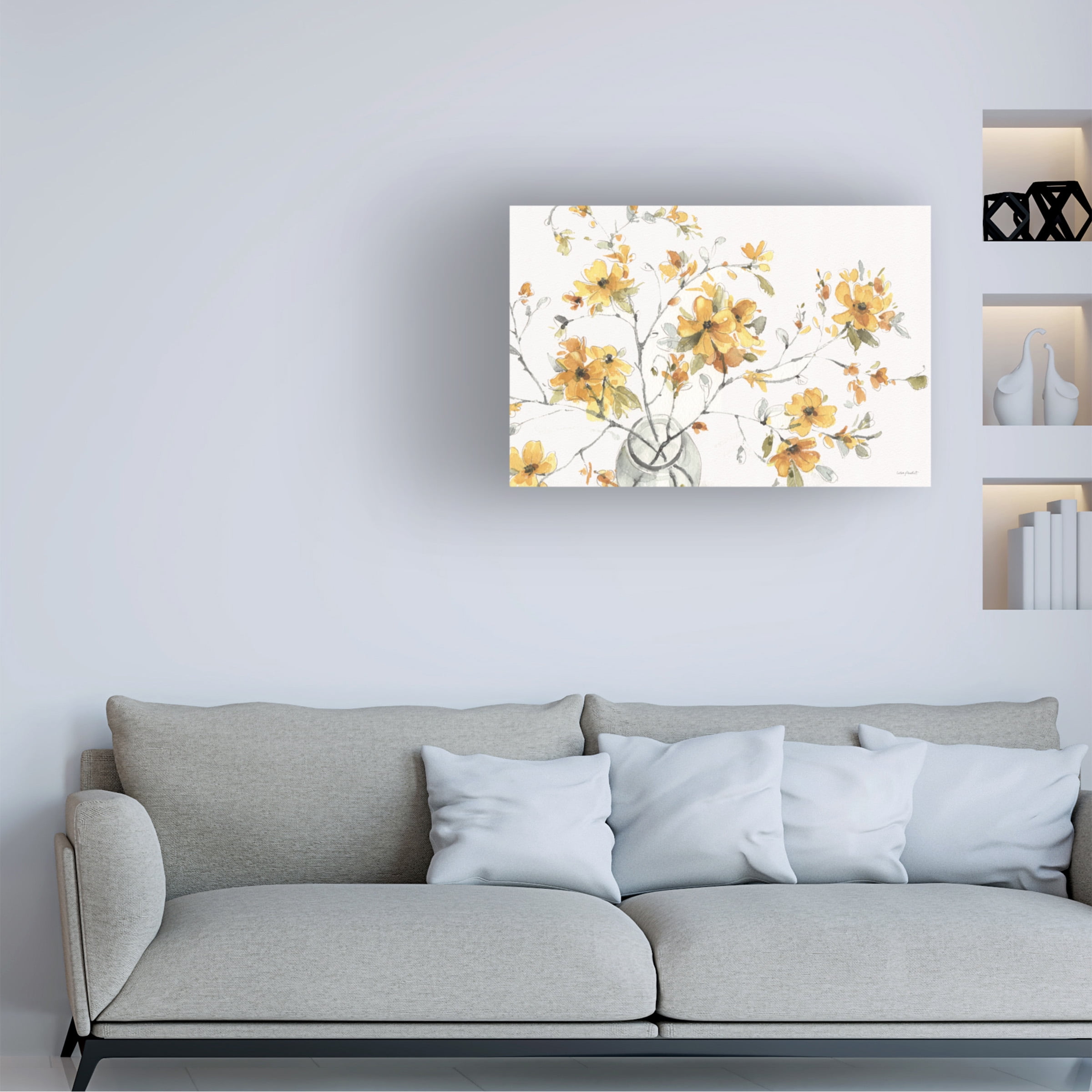 Lisa Audit 'Happy Yellow 01' Canvas Art