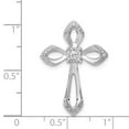 thumbnail image 4 of Finest Gold 14K White Gold 0.12 CTW Diamond Cross Chain Slide Pendant, 4 of 4