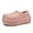 Pink, variant on Women Fuzz Lined Clogs Cushion Platform Lightweight Winter House Shoes Slip-on Closed-back Bedroom Slippers for Indoor Outdoor