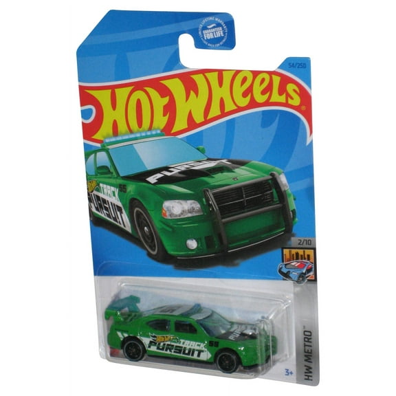 Hot Wheels HW Metro 2/10 (2021) Green Dodge Charger Drift Toy Car 54/250
