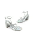 thumbnail image 4 of DREAM PAIRS Women's Heels Chunky Block Strappy Square Open Toe Ankle Buckle Heeled Sandals Wedding Party Dress Shoes Indie, 4 of 6