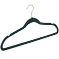 thumbnail image 2 of Simplify 75 Pack Velvet Gold Hook Hangers in Emerald, 2 of 7
