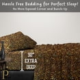 thumbnail image 4 of PRATYUX 30-inch Extra Deep Pockets Split Head Queen Sheet Set - 700-Thread Count 100% Organic Cotton - 4-PC Set - 28" Split, Leopard Print, 4 of 7