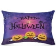 thumbnail image 2 of GZHJMY Halloween Pumpkin Pillowcase Plush Pillowcase for Hair and Skin, Soft Standard Size Pillow Cases Zippered Queen Pillow Case Set of 1-21x54in Home Decor, 2 of 7