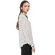 thumbnail image 4 of INSPIRE CHIC Blusa con cuello con volantes y lazo para mujer, blusa de manga larga con campana vintage Lunares blancos XL, 4 of 6