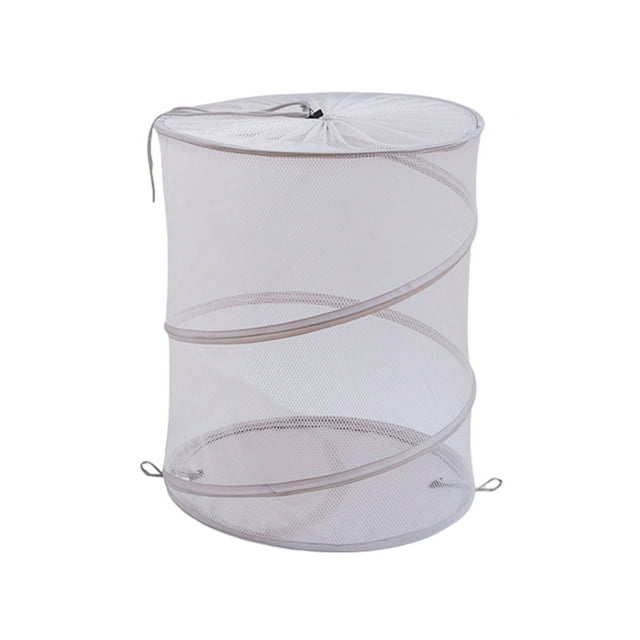 Home Textile Storage Laundry Hamper with Mesh Design for Easy Clothes Organization in Kids Rooms Dorms and Travel-Friendly Home Storage Solutions
