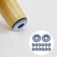 thumbnail image 2 of 20 deslizadores de PTFE para muebles con clavos, deslizadores para patas de sillas, para pisos de madera y alfombras, almohadillas móviles para patas de muebles, protectores para pies de sillas, 2 of 7