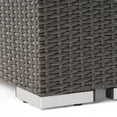 thumbnail image 4 of GDF Studio Avianna Outdoor Wicker Armless Club Chair with Cushions, Set of 2, Gray, Light Gray, 4 of 8