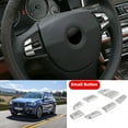 thumbnail image 2 of 7x Steering Wheel Button Trim Cover Fit For BMW X3 F25（11-17）X4 F26（14-17）B, 2 of 8