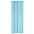 thumbnail image 3 of Gorgeous Home Line Turquoise/White 1-Piece Geometric Voile Sheer Window Curtain Top Grommets 55"w x 95" L (S38), 3 of 5
