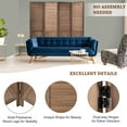 thumbnail image 4 of 67”H Wood Room Divider Screen with 4 Panels,Dual-hingers Folding Privacy Screens,Room Divider for Room Separation,Brown, 4 of 6