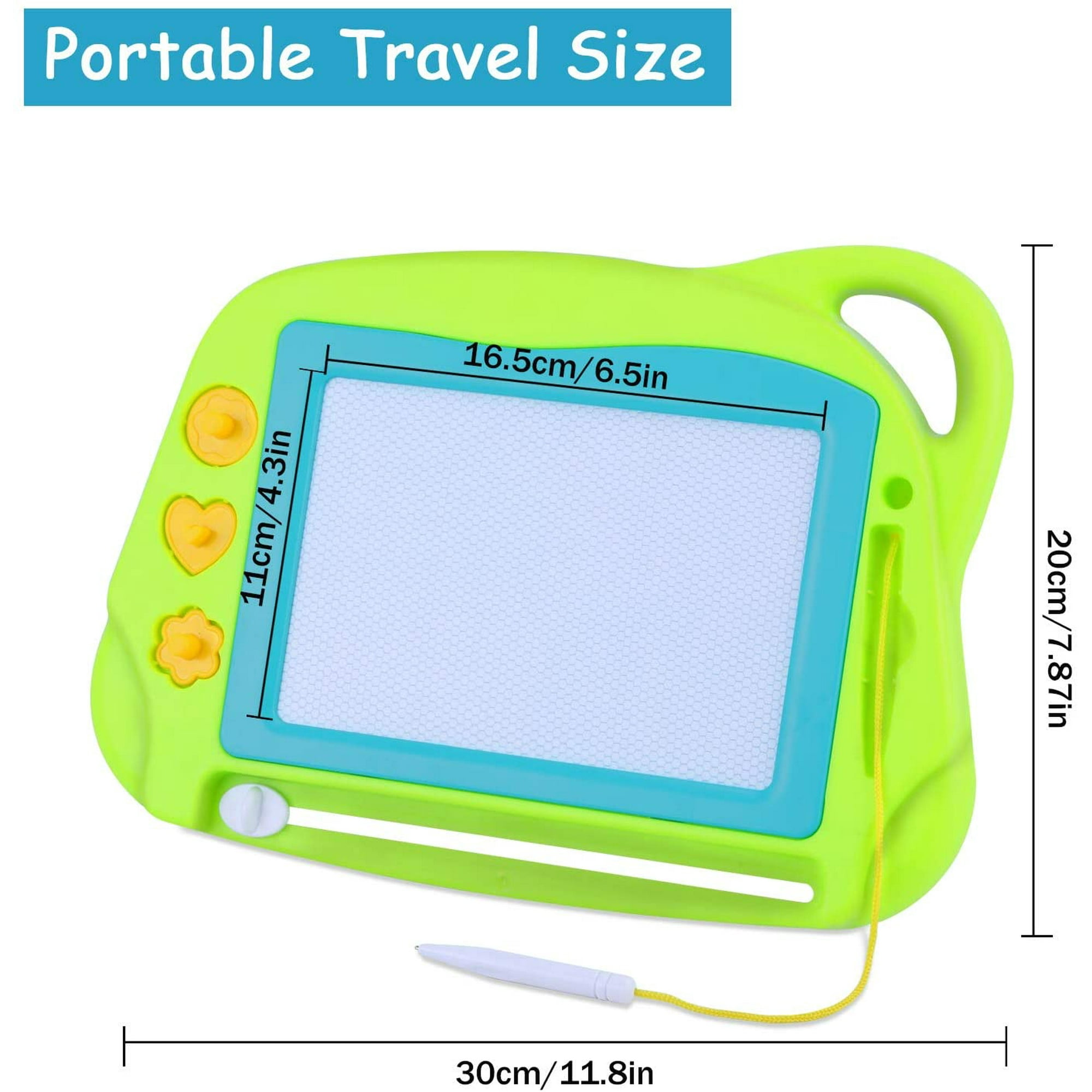 Magnetic Drawing Board Magic Boards For Children Travel Size Colorful Writing Board Drawing Board Magnetic Board Magic Painting Board Creative Toy With 3 Stamps For 3 4 5 Years Old Green Walmart
