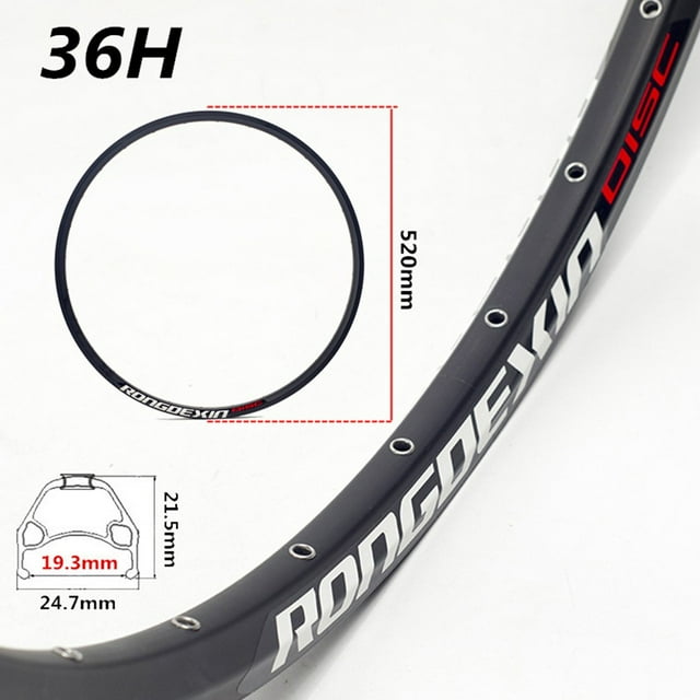 24 Inch Mountain Bike Wheel Rim 24/28/32/36 Hole Double Disc Wheel Rim