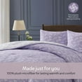thumbnail image 5 of Virtu Comforter Sets, All Season Lightweight Botanical Twin Comforter Set, 2-Pc Bedding Sets, Lavender/Off White, 5 of 8