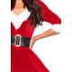 thumbnail image 2 of Conjunto de disfraz de 2 piezas de señora Claus - Vestido con capucha de terciopelo y cinturón para Navidad$Disfraz de Papá Noel Traje de Papá Noel para mujer Costo del vestido de lujo navideño, 2 of 3