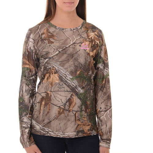 Realtree and Mossy Oak Women 2XL Camo T-shirts Short and Long Sleeve 
