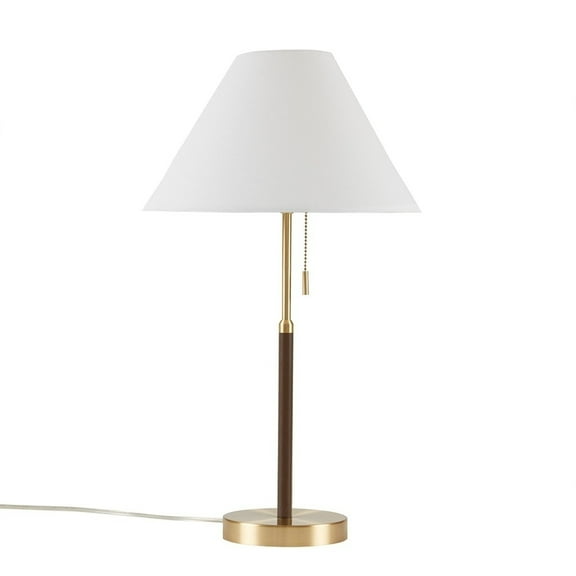 Gracie Mills Audrina Mid-Century Two-Tone Table Lamp GRACE-15392 with LED Bulb