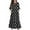 #A14-Black, variant on Abcomgle Cute Sundresses Dresses for Girls 10-12 Casual A-Line 3/4 Sleeve Maxi Dress Polka Dot Sundresses Flowy Crew Neck Tiered Dresses with Pockets,7-8 Years Beige