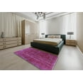 thumbnail image 5 of Ahgly Company Machine Washable Indoor Rectangle Industrial Modern Magenta Pink Area Rugs, 5' x 8', 5 of 7