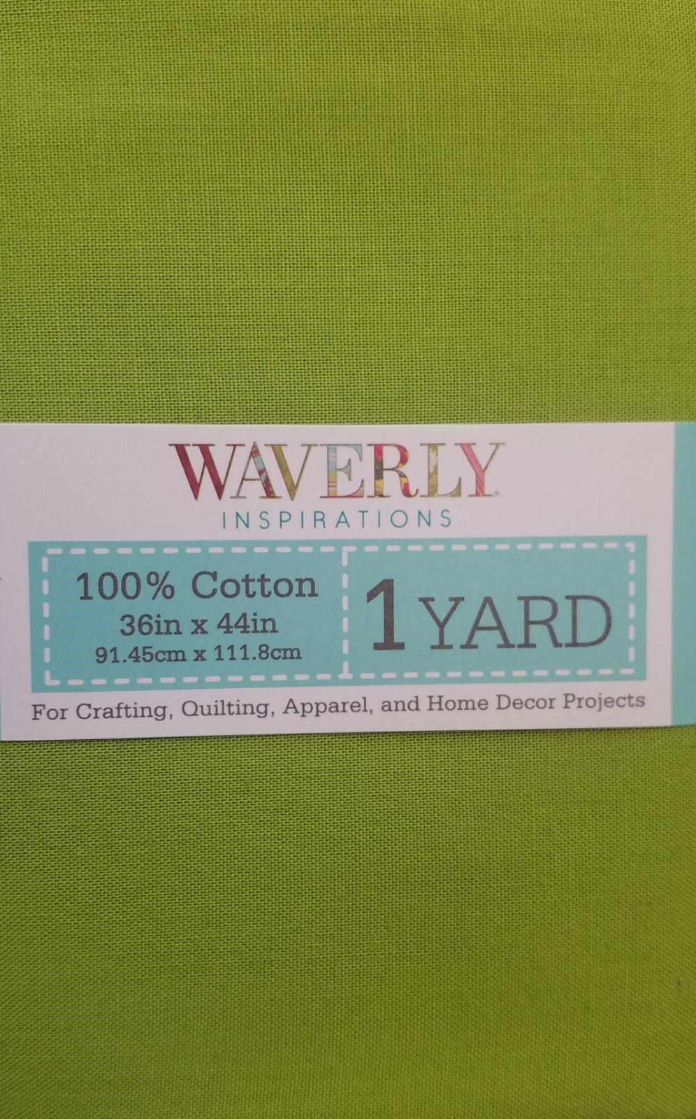 Waverly Inspirations 44' x 1 Yard Cotton Precut Solid Steel Color Sewing Fabric, 1 Each