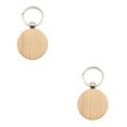 thumbnail image 1 of relayinert 1/2/3/5 Wood Key Chain Craft Blank Keyring Gift Personalized Pendant Hanging Outdoor Holder Handicraft Organizer Accessory Type 14 2PCS, 1 of 6
