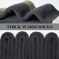 thumbnail image 3 of Merino Wool Hiking Socks for Men - 5 Pairs Thick, Warm, Thermal Winter Crew Socks for Cold Weather, 3 of 6