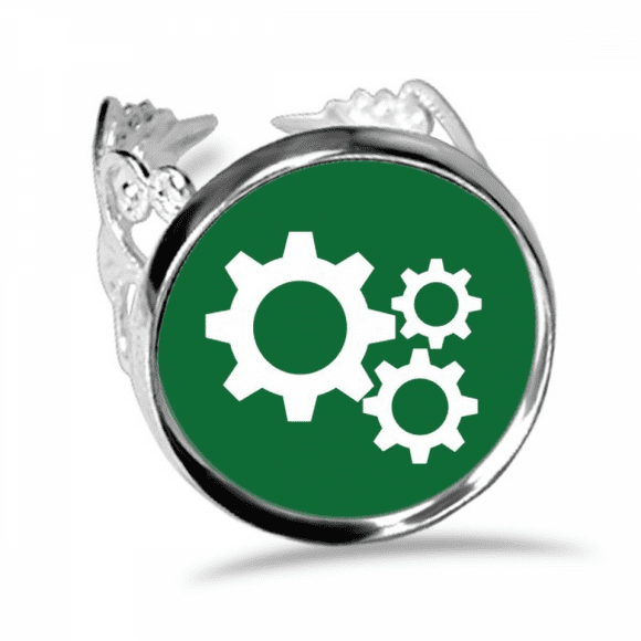 Gear Mechanical Physical Structure Ring Adjustable Love Wedding Engagement