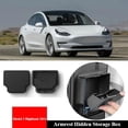 thumbnail image 2 of Car Armrest Hidden Storage Box For Tesla Model 3 Highland 2024 ABS Center Console Organizer Armrest Hidden Secret Compartment, 2 of 7