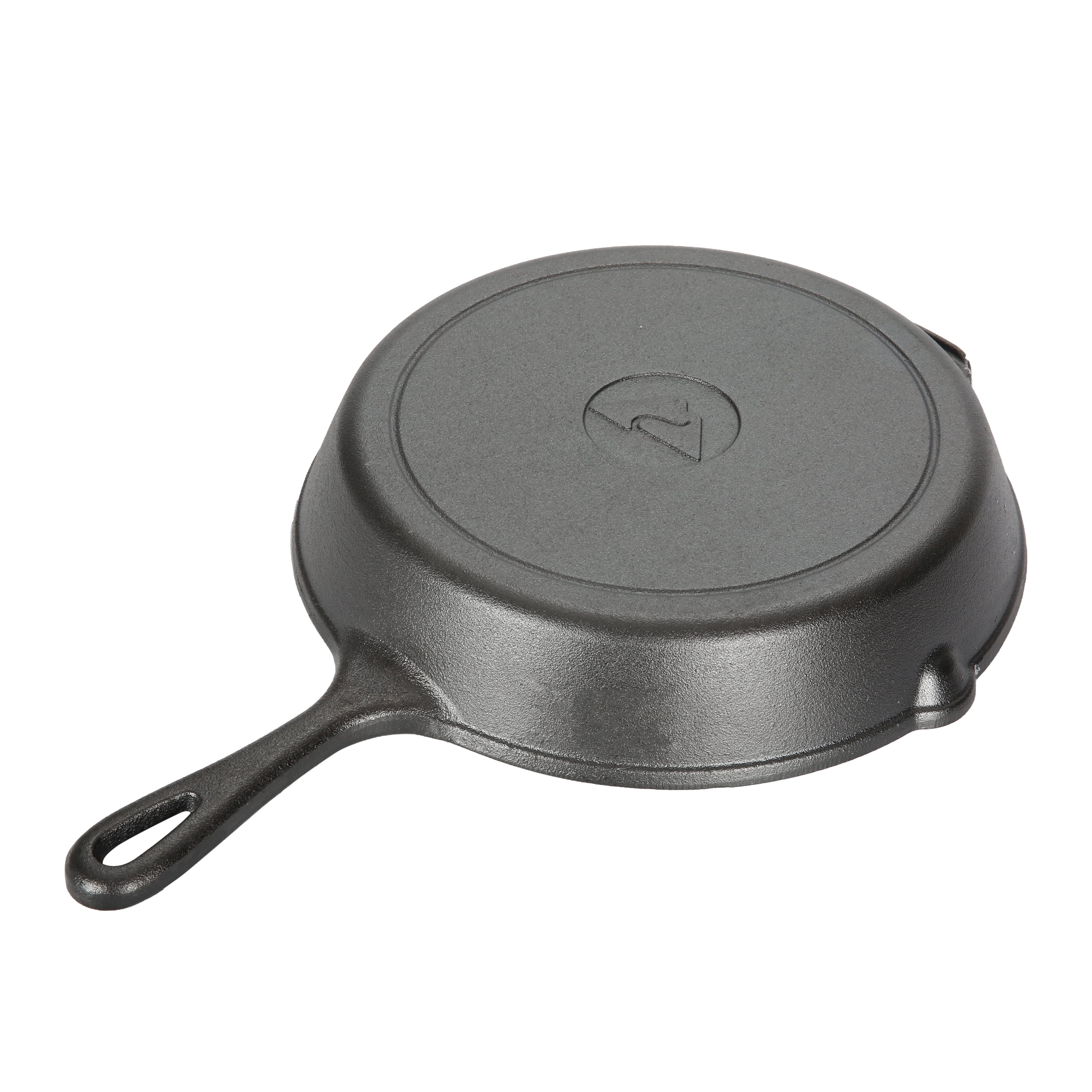 Ozark Trail 3 Piece Pre-Seasoned Cast Iron Skillet Set , 8" Skillet and Two 12" Locking Skillets